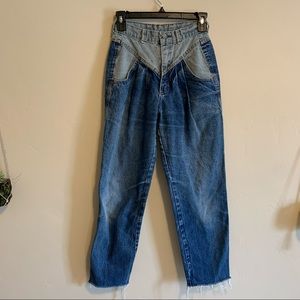 Vintage two toned straight leg Zena Jeans